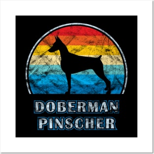 Doberman Pinscher Vintage Design Dog Posters and Art